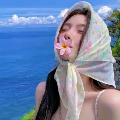 她对星星歌唱